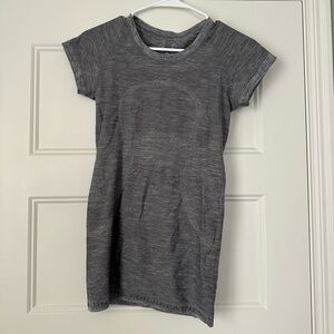 Gray Lululemon Swiftly Tech Short-Sleeve Shirt